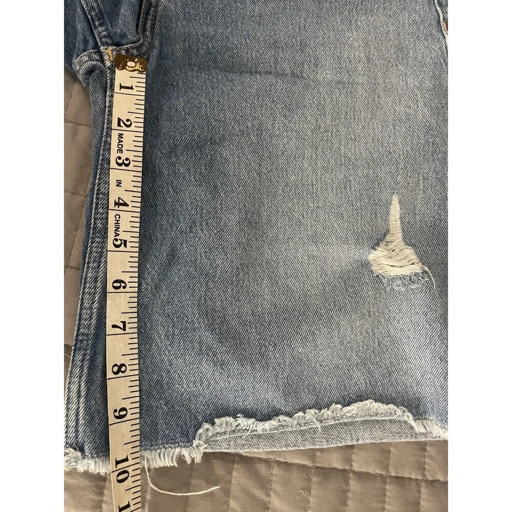 Esprit Baggy High Waist Bermuda Denim Shorts Skate Mom Jean 100% Cotton SZ 26
